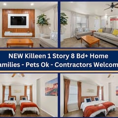 4BR Home | Sleeps 8 | Flexible King or Twin Beds | Parking for 4+ Cars | Pets OK | 5 Min to Fort Hood - professionally managed by Stay Albatross Furnished Rentals